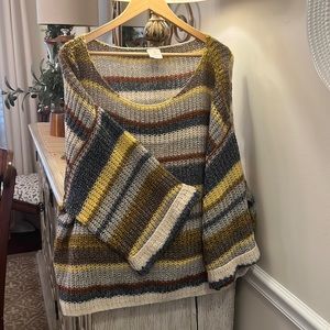 Worn once - oversized sweater - off shoulder